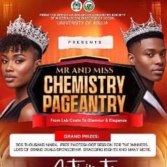 MR N MISS CHEMISTRY PAGEANTRY  — event banner
